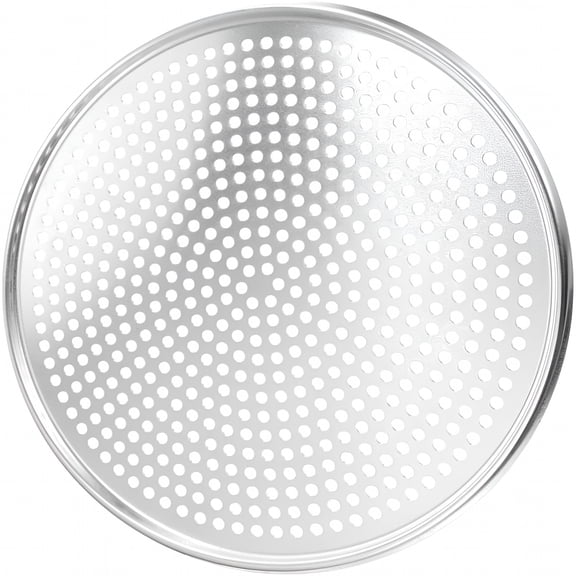 BPPEG Pizza Pan with Holes 16Inch Stainless Steel Round Mesh Pizza Baking Screen Pizza Tray Pizza Crisper Tray Bakeware for Oven Home Restaurant Silver