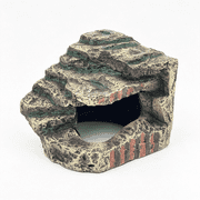 BPPEG Reptile Hide,Great for Geckos,Snakes,Bearded Dragons&Lizards. with Steps for Rock Climbing,It Doubles As Aquarium Rock Cave Corner Cave for Climbing Hiding