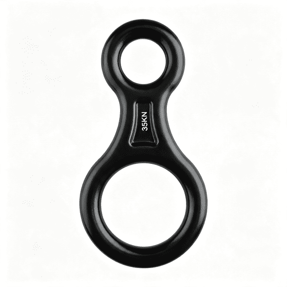 BPPEG Rescue Figure 8 Descender, 35Kn 50Kn Aluminum Rappelling Belay Gear Climbing Rigging Plate Downhill Equipment Heavy Duty Figure 8 Descender
