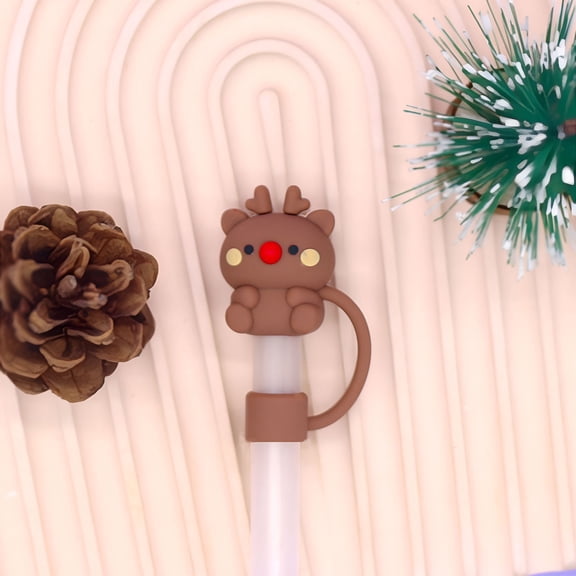 BPPEG Reusable Silicone Straw Covers for Large Straws 9-11Mm,Airtight Splashproof Straw Toppers for Kids & Adults,Portable Dishwasher Safe Drinking Straw Caps for Outdoor Camping Hiking Travel