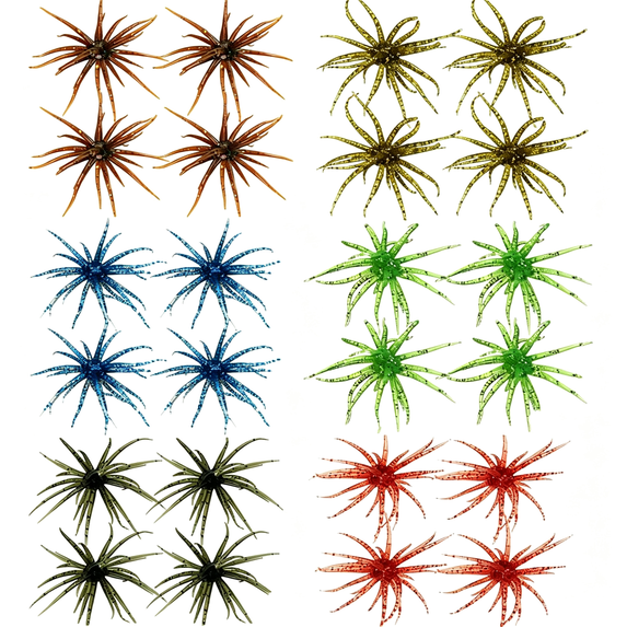 BPPEG Sea Urchin Soft Bait, 12Pcs Realistic Floating TPR Lure with ...