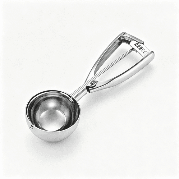 BPPEG Small Cookie Scoop 1 Tbsp Trigger Release, 18/8 Stainless Steel Cookie Dough Scoop for Baking, Ice Cream Scoop Melon Baller