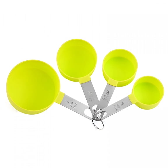 BPPEG Stackable Stainless Steel Handle Measuring Cups for Measuring Dry and Liquid Ingredients
