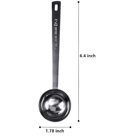 BPPEG Stainless Steel 2 Tablespoon Measuring Coffee Scoop Spoon Tablespoon Scoop,Set of 2