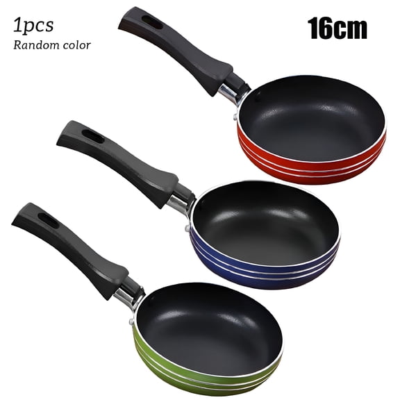 BPPEG Stainless Steel Mini Frying Pan Non-Stick Skillet 6.3" Cookware Small Saucepan for Eggs Pancakes Vegetables Single Serving Mini Pancake Pan