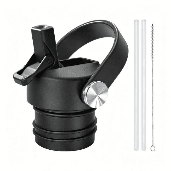 BPPEG Straw Lid for Standard Mouth 18/21/24 Oz Top Lids with Straw for Iron Flask Narrow Mouth 20-64Oz, Sports Bottle Accessories Replacement Cap