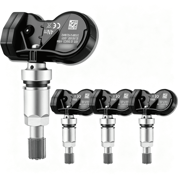 BPPEG TPMS Sensor Multi-Protocol Tire Pressure Sensors Fit for BMW 315MHz & 433MHz Snap-in Tire Pressure Monitoring System Replace 36236781847 36236779490 36106877934 RDE008 4 Pack