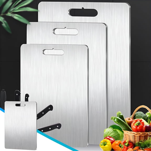 BPPEG Titanium Cutting Board, Food Grade Metal Chopping Surface