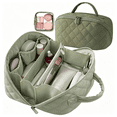 Pattern. Lay Plan BPPEG Travel Makeup Bag for Woman, 180° Lay-Flat Design Large Capacity ...
