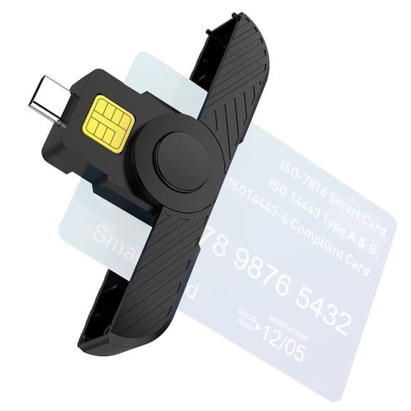 BPPEG Type-C Common Access ABS CAC Card Reader for Secure Digital Authentication for Windows cac reader