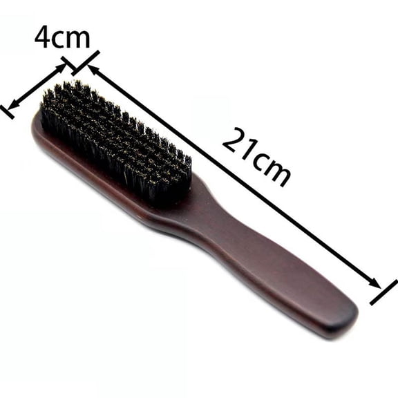 BPPEG Wood Boar Brush for Smooth,Sleek Styles,Natural Boar Bristles,All Hair Types for Daily Hair Care,Styling and Frizz Control