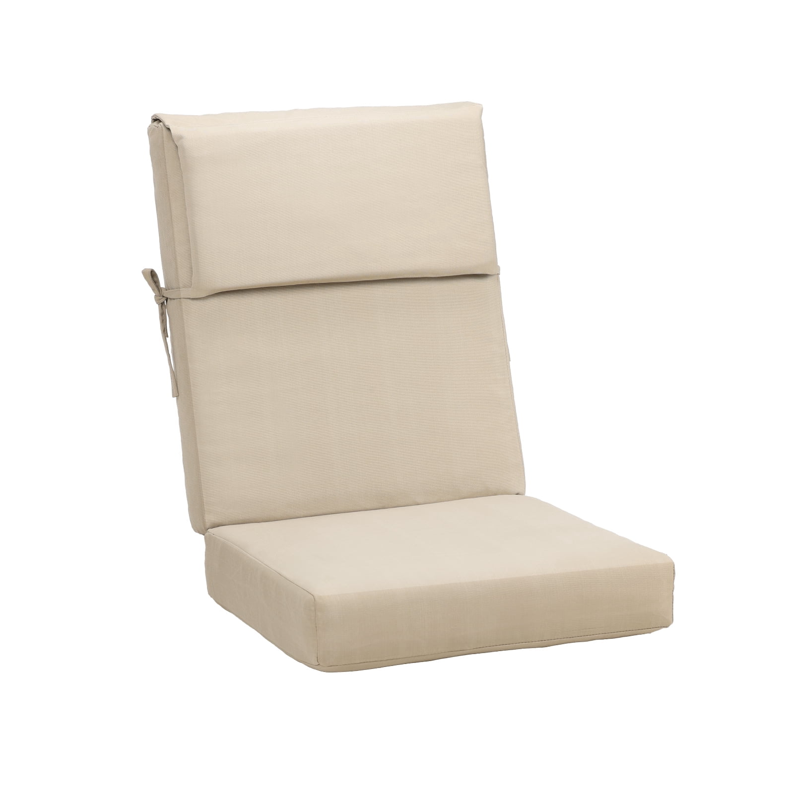 BPS 20" x 20" x 4" Outdoor Chair Cushions Brown High Back Patio Seat