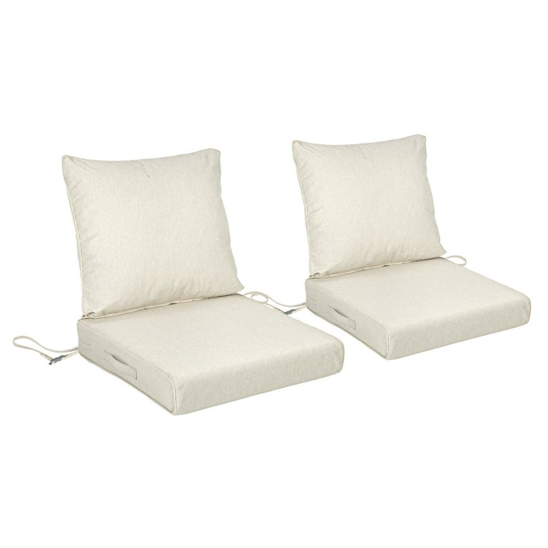 BPS 21x21 Inch Outdoor Deep Seat Cushion Set, Waterproof Patio