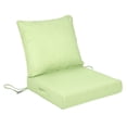 thumbnail image 1 of BPS 23x26 Inch Outdoor Deep Seat Cushion Set, Waterproof Patio Furniture Cushions with Adjustable Straps & Removable Cover for Patio, Deck, or Garden, Green, 1 of 7