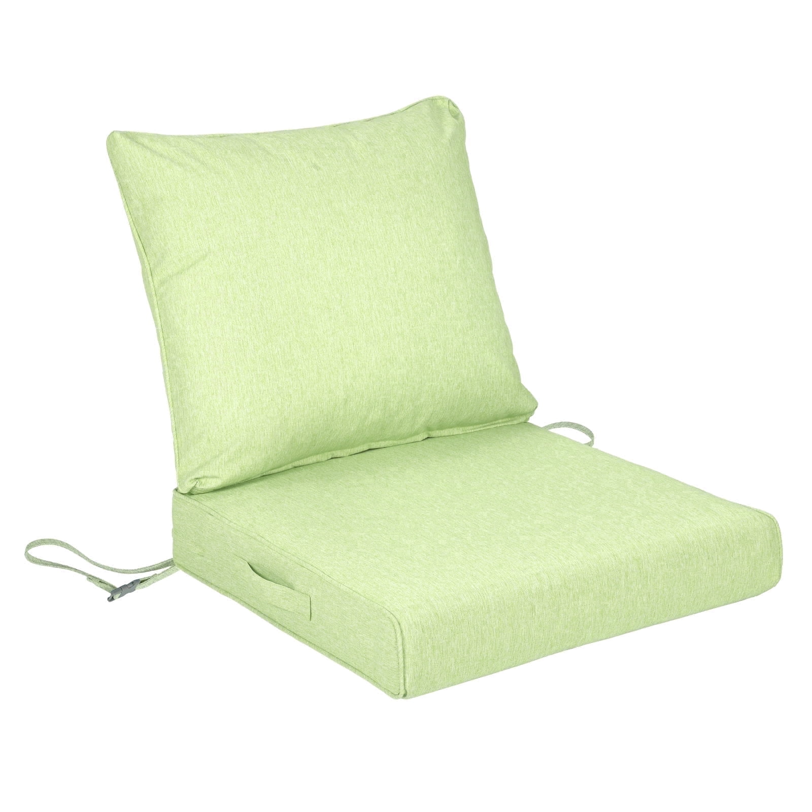 BPS 24x24 Inch Outdoor Deep Seat Patio Cushion Set, Water Repellant & Fade Resistant, Green