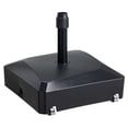 thumbnail image 1 of BPS Heavy Duty Fillable Patio Umbrella Base with 4 Wheels, 2 Locks and Adjustable Knob - Black, 1 of 10