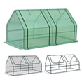 thumbnail image 1 of BPS Mini Greenhouse with 3 Replaceable Covers, Portable Garden Greenhouse with Roll-up Zipper Doors, UV-Protected for Indoor Outdoor Plants and Herbs, 6'x3'x3', 1 of 7
