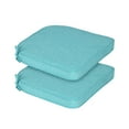 thumbnail image 1 of BPS Outdoor Dining Chair Cushions Set of 2, Waterproof Patio Furniture Seat Cushions, Outdoor Chair Pads with Ties, 20 x 19 inch, Aruba Blue, 1 of 8