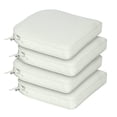 thumbnail image 1 of BPS 20" x 19" Outdoor Dining Chair Cushion, Water Resistant Patio Seat Cushion Pads with Ties, Set of 4 - Light Gray, 1 of 9