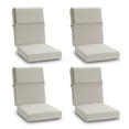 thumbnail image 1 of BPS Outdoor Chair Cushions for Patio Furniture, 20x20x4.1 Inch Water-resistant & Fade-Resistant, Set of 4, Light Gray, 1 of 8