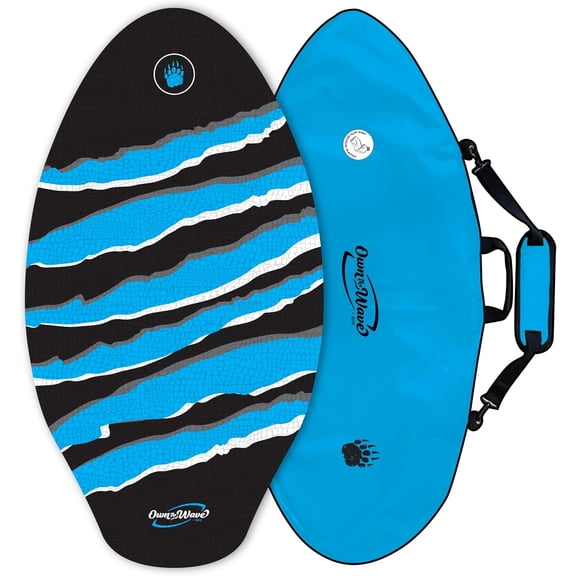 BPS 'PRO Claw Strike' 40" High Performance Wooden Skimboard with Non-Slip Traction Pad & Padded Carry Bag Made from Recycled Plastics for Kids & Adults ( Collection)
