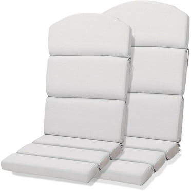 BPS Patio Chair Cushions for Adirondack Chairs, High-Back Design, 52"x20"x2.5" Olefin Fabric Slipcovers with Ties, for Outdoor Furniture, Set of 2