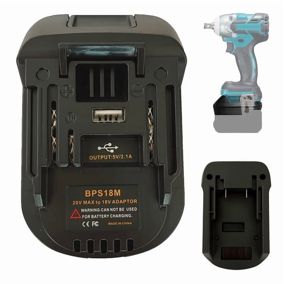 BPS18M Tool Battery Adapter for Black*and*Decker/For Porter*Cable/ for*Stanley Battery is Converted To Replace For Ma*kita BL1830