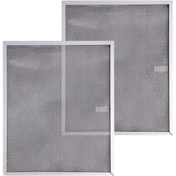 BPS1FA30 Ran Hood Filter 11-3/4"X 14-1/4"X 3/8" for 30-Inch Nutone QS1 WS1, Allure Grease Filter, Replaces 99010299,S99010305,AP3378953 Ran Hood Filters Replacement Aluminum(2 Pack)