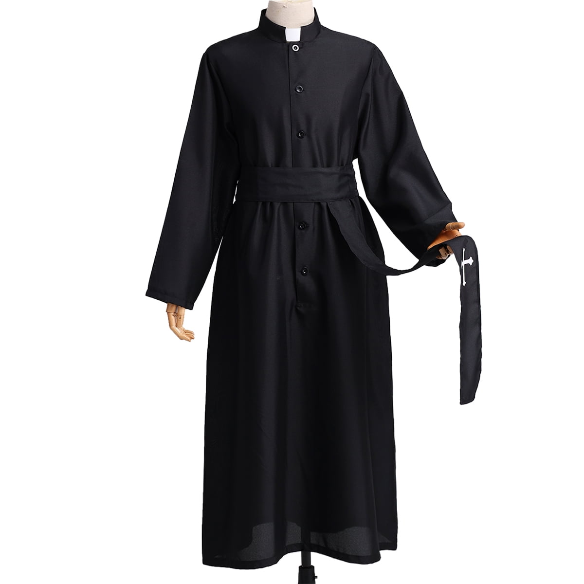 BPURB Pastor Pulpit Robe Pastor/Pulpit Minister's Black Cassock