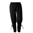thumbnail image 1 of BPURB Pirate Pants for Men Viking Costume Renaissance Medieval Pants Pirate Trousers, 1 of 8