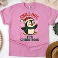 thumbnail image 1 of BPenguin Graphic Tee | Funny Chill Out Shirt | Unisex Casual T-Shirt, Azalea, Size M, 1 of 6