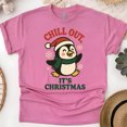 thumbnail image 1 of BPenguin Graphic Tee | Funny Chill Out Shirt | Unisex Casual T-Shirt, Heliconia, Size 2XL, 1 of 6