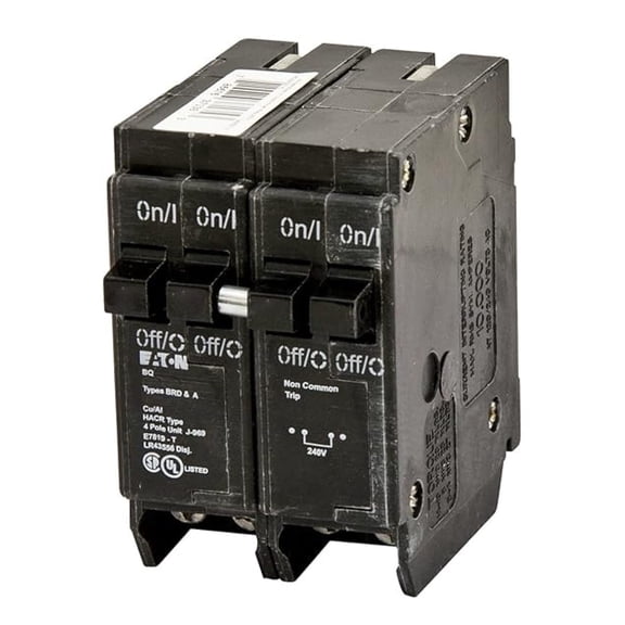 BQ2302120 Breaker, 30/20A, 2P, 120/240V, 10 kAIC, CTL Quad, BR Series