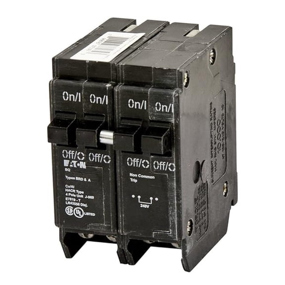 BQ2302120 Breaker, 30/20A, 2P, 120/240V, 10 kAIC, CTL Quad, BR Series