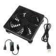 thumbnail image 1 of BQBQERT 1 Speed 5V Powerful 120mm USB Cooling Fan 1400PRM Fan with Cable for Router, Receiver, and Game Console, 1 of 10