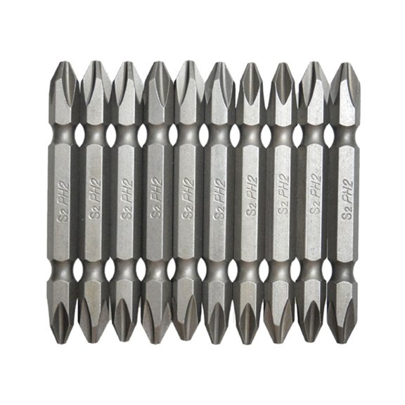 BQBQERT 10PCS Tip Screwdriver Bits 65mm Length Carbon Steel PH2 For Tight Spaces Repairs