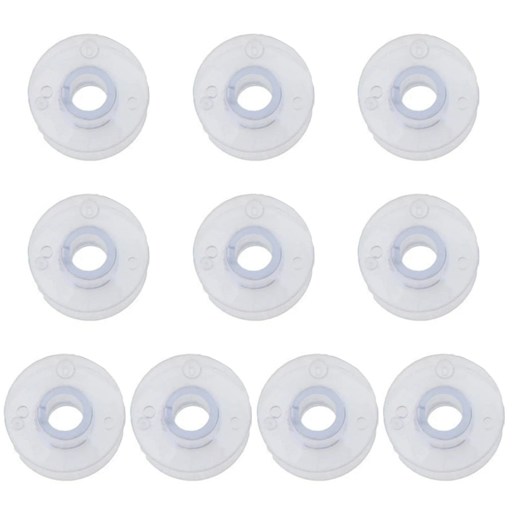 BQBQERT 10Pcs Empty Thread Bobbins Clear Bobbin Thread Winders Sewing ...