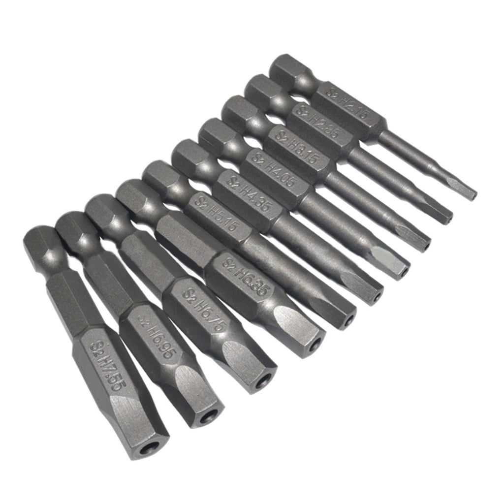 BQBQERT 10pcs/set Screwdriver Bit Set 50mm/2inch Length Screwdriver ...