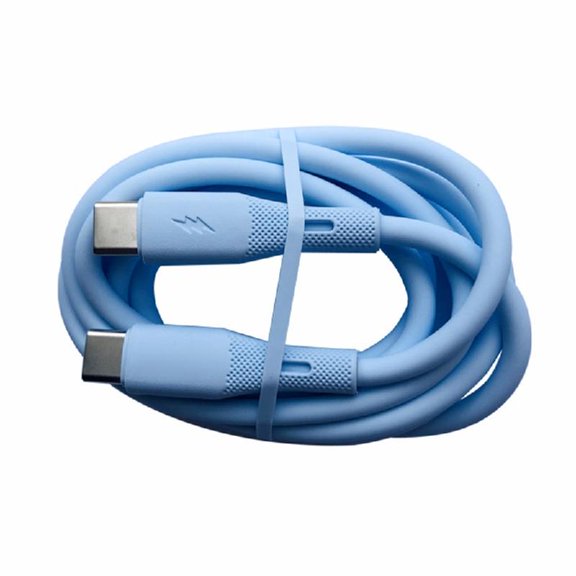 BQBQERT 120cm Phone Charging Data Sync Cable Silicone Flexible 60W Data Charging Cord Portable USB C to USB C Charging Cable