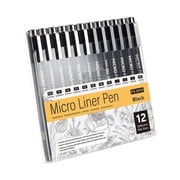 BQBQERT 12Pcs Sketching Drawing Pen Fine Liner Art Markers For Artists And Students Drawing and Art Illustrations
