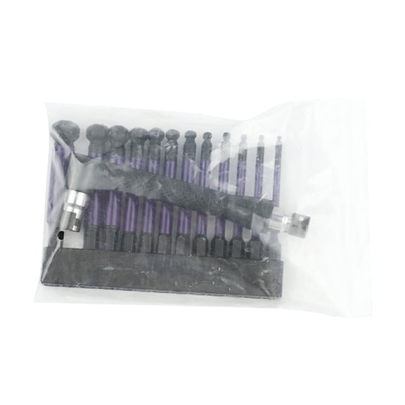 BQBQERT 13Pcs Screw Driver Bit Ball End End Set 2/2.5/3/3.5/4/5/6/7/8/9/10/12mm Screw Driver Bit Set