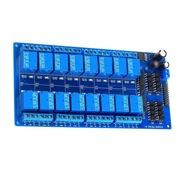 BQBQERT 16 Channel 24V Relays Module Low Voltages Triggering with Efficient Power Supply for Digital Processing
