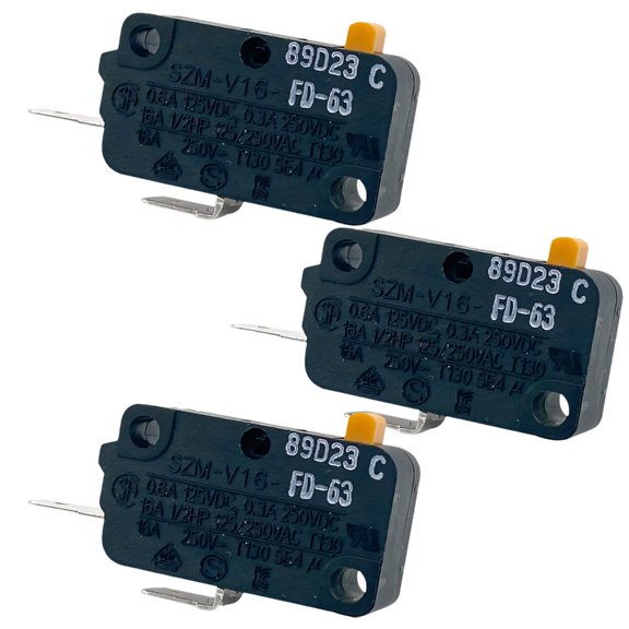 BQBQERT 16A 125/250V 2 Pin Normally Open Microswitch Temperature Microswitch For Kitchen Appliances