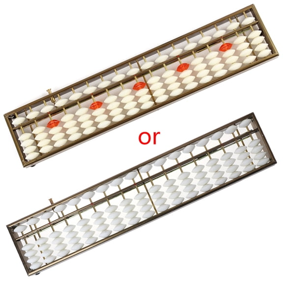 BQBQERT 17 Digits Rods Soroban Standard Abacus Chinese Japanese Calculator Counting Tool