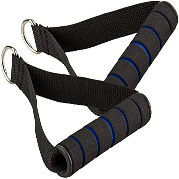 BQBQERT 1pair Pull Rope Handle Resistance Bands Foam Handle Training Strength Fitness