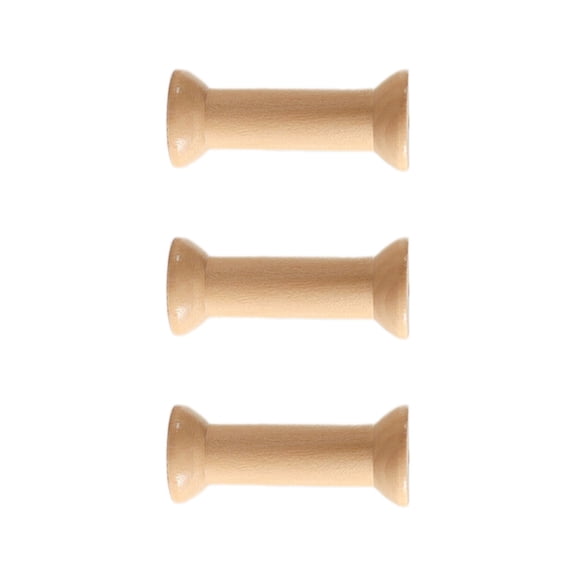 BQBQERT 2/3Pcs Wood Bobbins Wood Thread Spool Wood Thread Spool for Craft Wood Thread Spool for Embroidery/Sewing Thread Storage