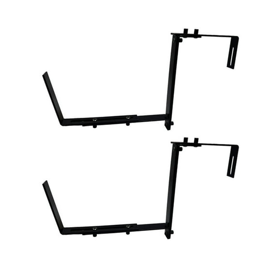 BQBQERT 2/4Pcs Planter Box Brackets Adjustable Flower Box Brackets Heavy Duty Garage