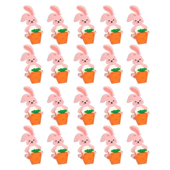 BQBQERT 20PCS Easters Candy Boxes Colorful Boxes Cardboard Paper Box Box Rabbits Candy Box for Snacks and Treats