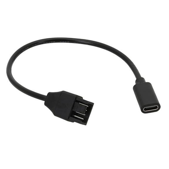 BQBQERT 20cm USB C to 3Pin 4Pin Computer Fan Power Cable Computer Case Adapter Cord USB C Adapter Power Extension Cable