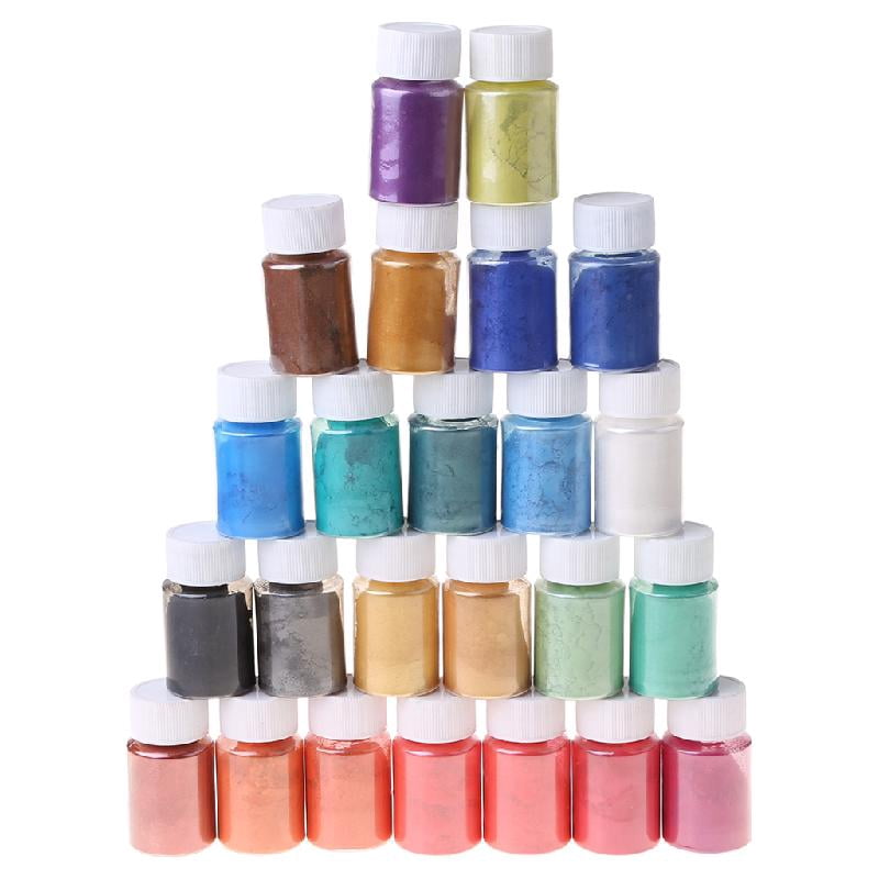 BQBQERT 24 Colors Cosmetic Grade Pearlescent Natural Mineral Powder ...